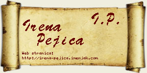 Irena Pejica vizit kartica